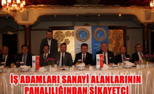 İş adamları sanayi alanlarının pahalılığından şikayetçi