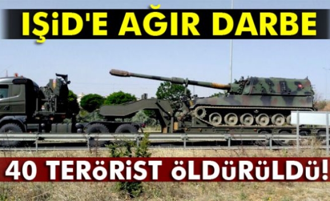 IŞİD'li 40 terörist öldürüldü