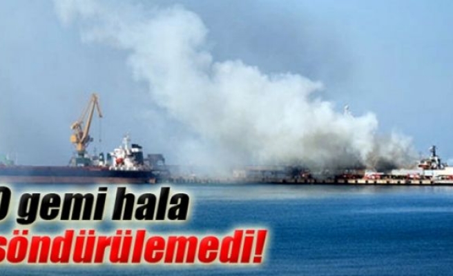 İskenderun Limanı'ndaki gemi hala söndürülemedi