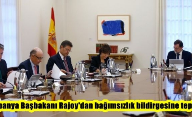 İspanya Başbakanı Rajoy'dan bağımsızlık bildirgesine tepki