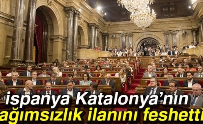 İSPANYA KATALONYA'NIN BAĞIMSIZLIK İLANINI FESHETTİ!