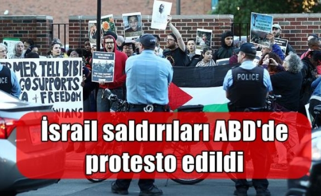 İsrail saldırıları ABD'de protesto edildi