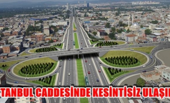 İstanbul caddesinde kesintisiz ulaşım