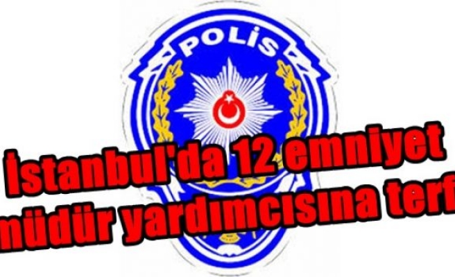 İstanbul'da 12 emniyet müdür yardımcısına terfi