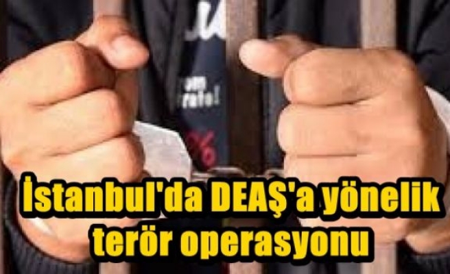 İstanbul'da DEAŞ'a yönelik terör operasyonu