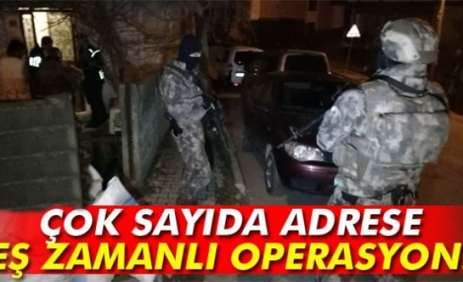 İstanbul’da Eş zamanlı Uyuşturucu Operasyonu