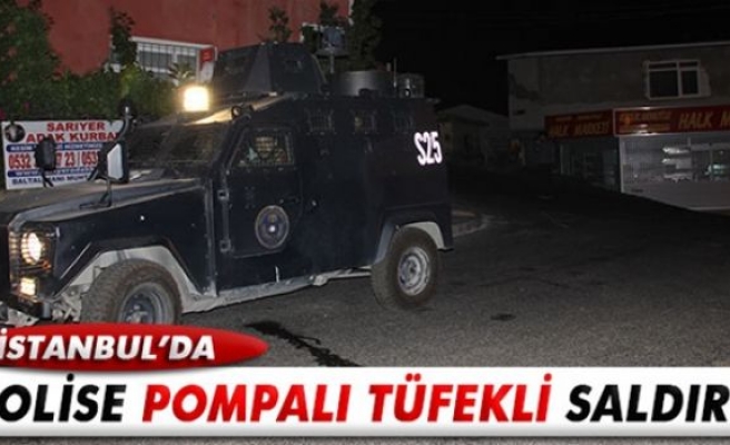 İstanbul’da polise pompalı tüfekli saldırı!