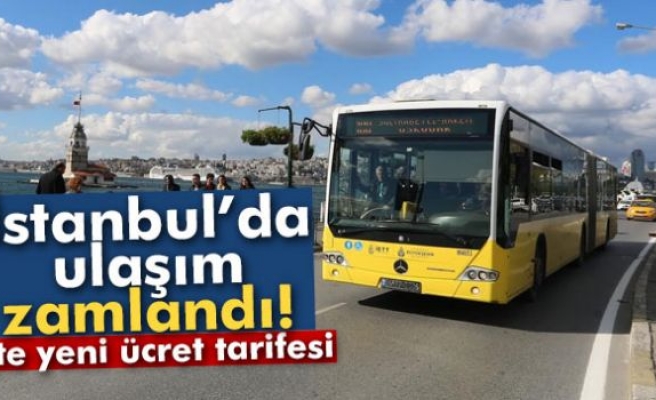 İstanbul'da ulaşım ücretlerine zam