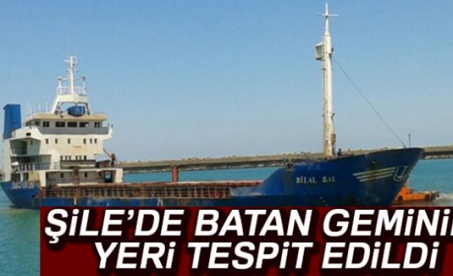 İşte batan geminin yeri!