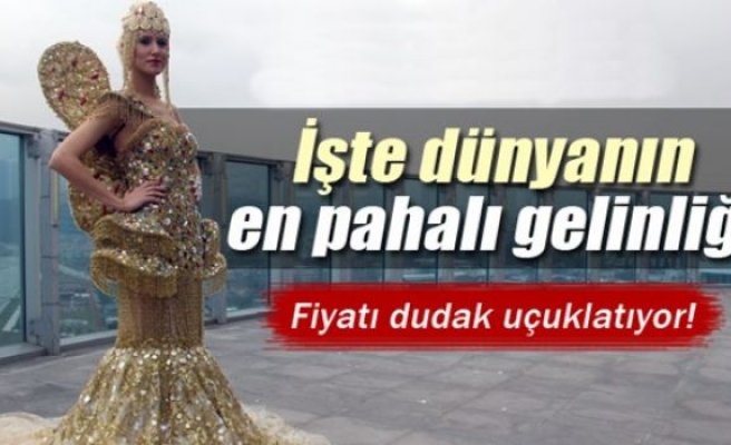 İşte dünyanın en pahalı gelinliği