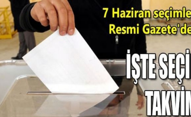 İşte seçim takvimi