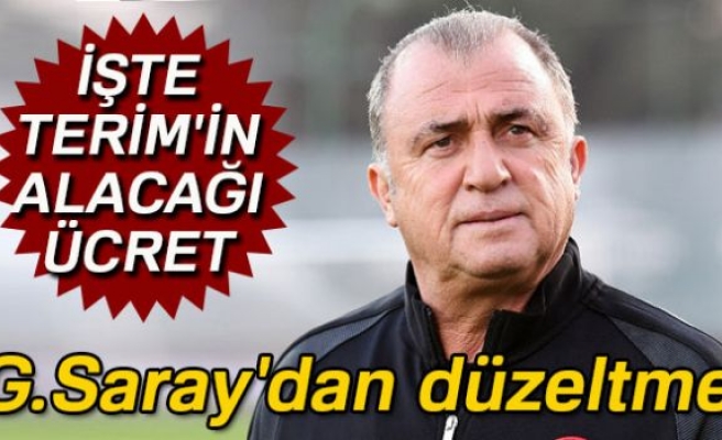 İŞTE TERİM'İN ALACAĞI ÜCRET!