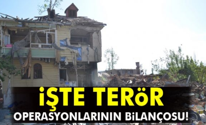 İşte terör operasyonlarının bilançosu