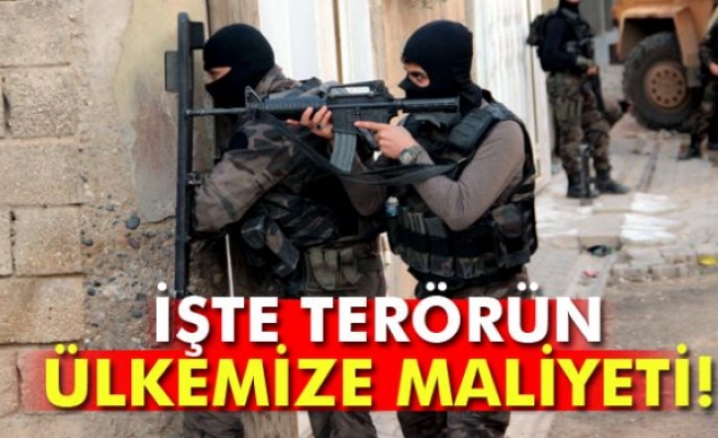 İşte terörün maliyeti!