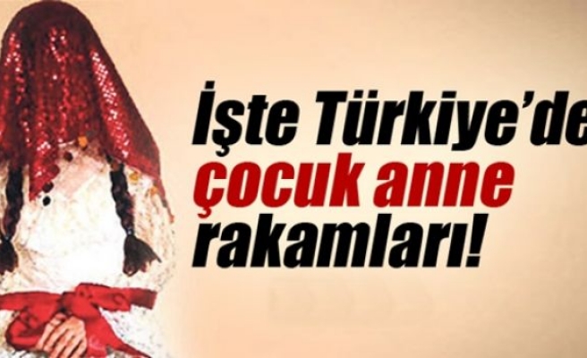 İşte Türkiye'de çocuk anne rakamları!