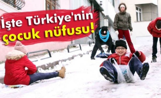 İşte Türkiye'nin çocuk nüfusu!