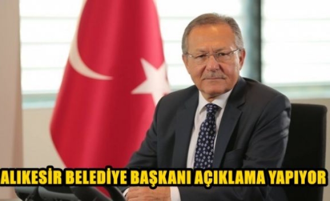 İstifası istenen başkan açıklama yapıyor