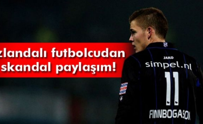 İzlandalı futbolcudan skandal paylaşım!