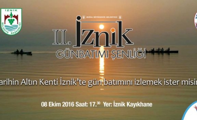 İznik’te günbatımı şenliği