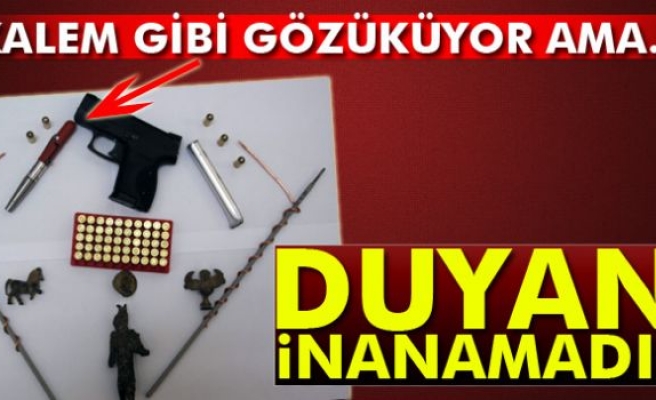 Jandarmanın durdurduğu araçtan bunlar çıktı...