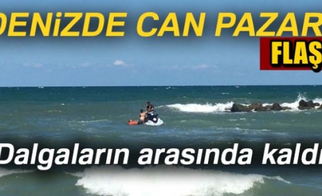 Jetski ile kurtarıldı