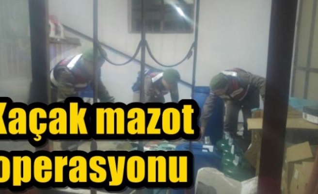 Kaçak mazot operasyonu