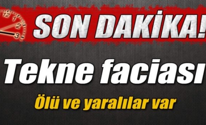 Kaçakları taşıyan tekne battı