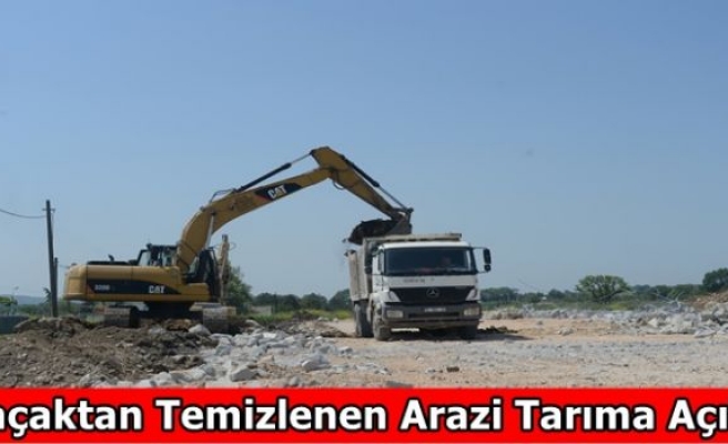 Kaçaktan Temizlenen Arazi Tarıma Açıldı