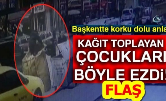 KAĞIT TOPLAYAN ÇOCUKLARI BÖYLE EZDİ!