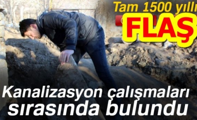 KANALİZASYON ÇALIŞMASI SIRASINDA BULUNDU!