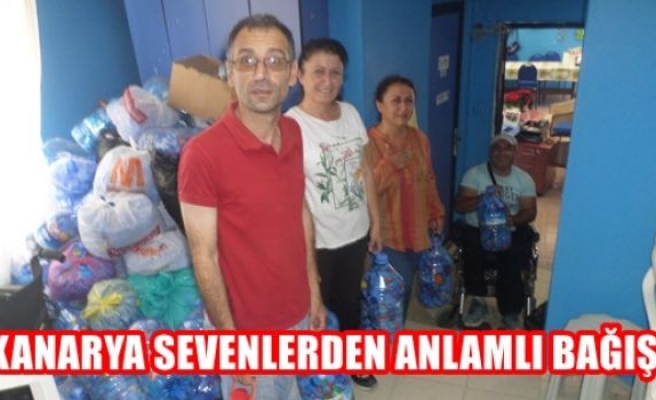 Kanarya sevenlerden anlamlı bağış