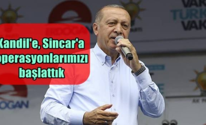 Kandil'e, Sincar'a operasyonlarımızı başlattık