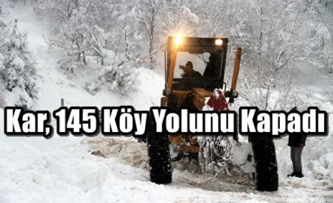 Kar, 145 Köy Yolunu Kapadı