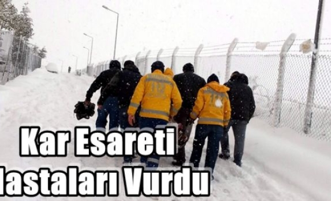 Kar Esareti Hastaları Vurdu