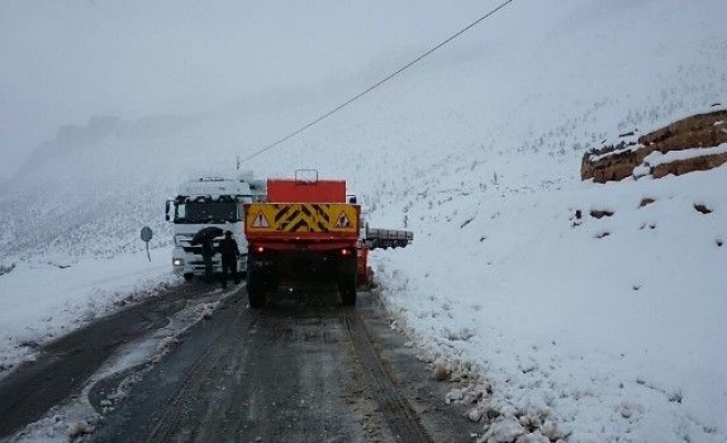 Kar Temizleme Aracı Devrildi: 1 Yaralı