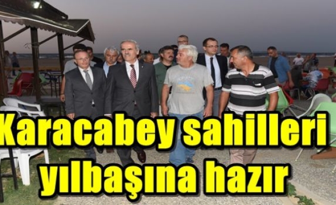 Karacabey sahilleri yılbaşına hazır