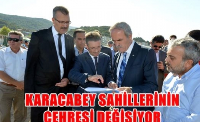 Karacabey sahillerinin çehresi değişiyor