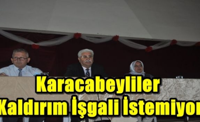 Karacabeyliler Kaldırım İşgali İstemiyor