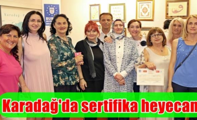 Karadağ'da sertifika heyecanı