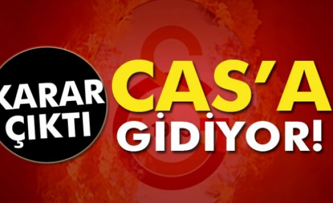 Karar çıktı: Galatasaray CAS’a gidiyor