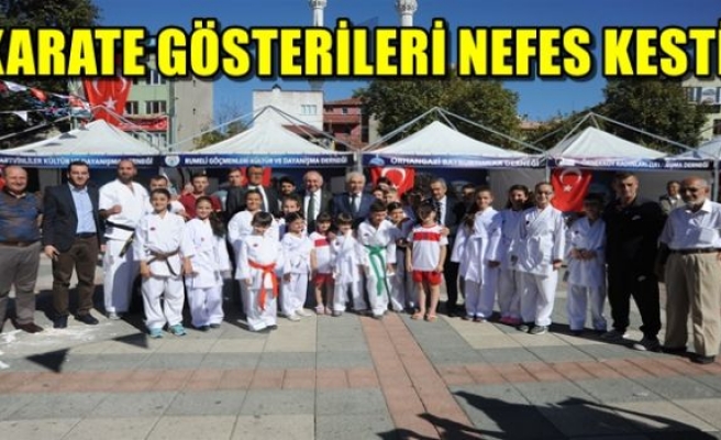 KARATE GÖSTERİLERİ NEFES KESTİ