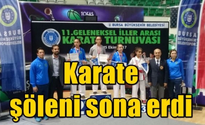 Karate şöleni sona erdi