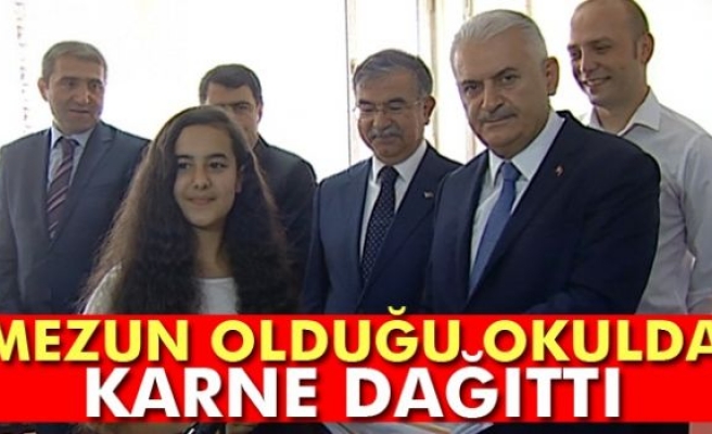 Karneler alındı: Başbakan mezun olduğu okuldaydı