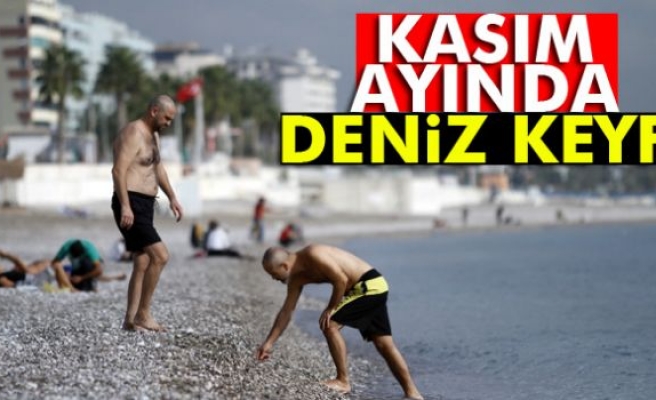 Kasım ayında deniz keyfi