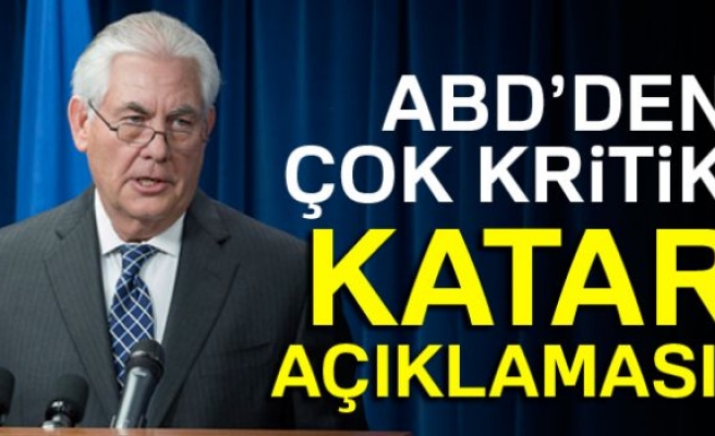 Katar açıklaması