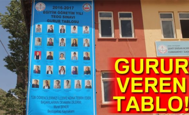 Kato Dağı eteklerinde gurur veren tablo