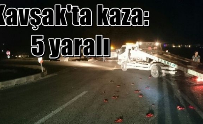Kavşak'ta kaza: 5 yaralı