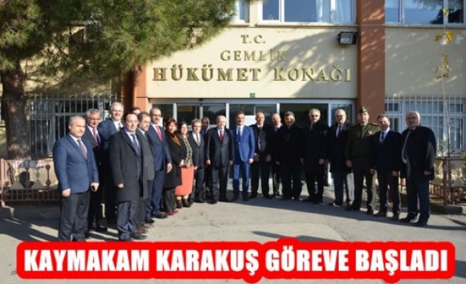 Kaymakam Karakuş göreve başladı