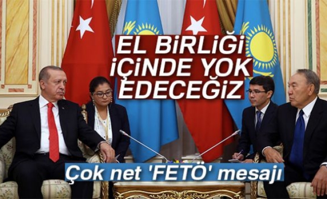 Kazakistan'da çok net 'FETÖ' mesajı