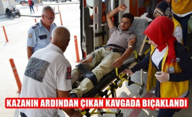 Kazanın ardından çıkan kavgada bıçaklandı